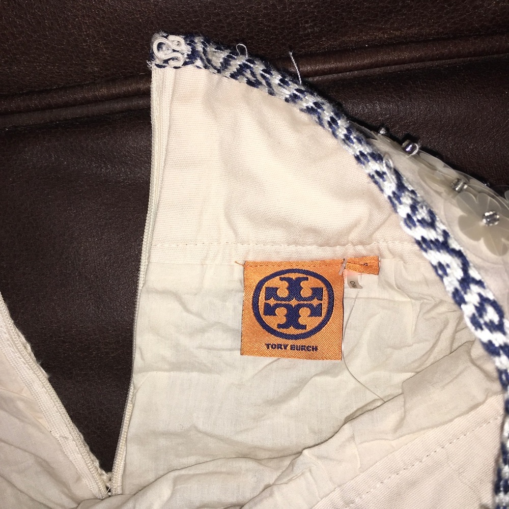 Tory Burch Donovan Embellished Crocheted Skirt